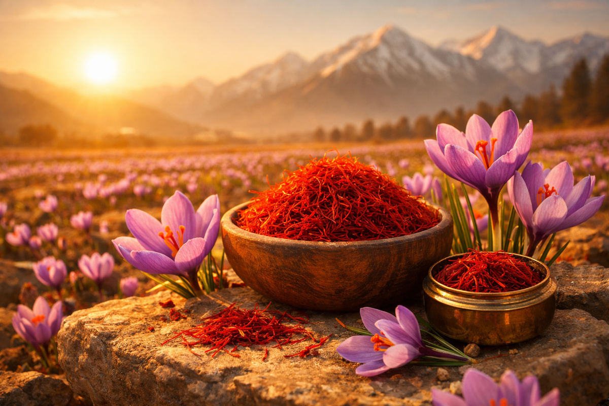 Kashmiri Saffron: The Golden Spice for Skin Radiance