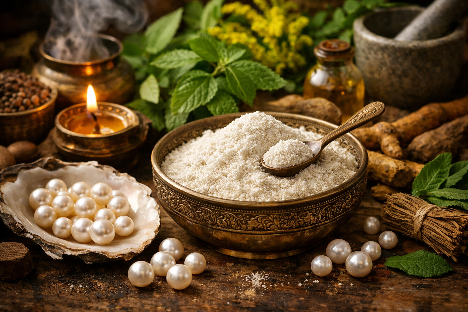 Mukta Bhasma: Pearl Ash and Its Classical Role in Skincare